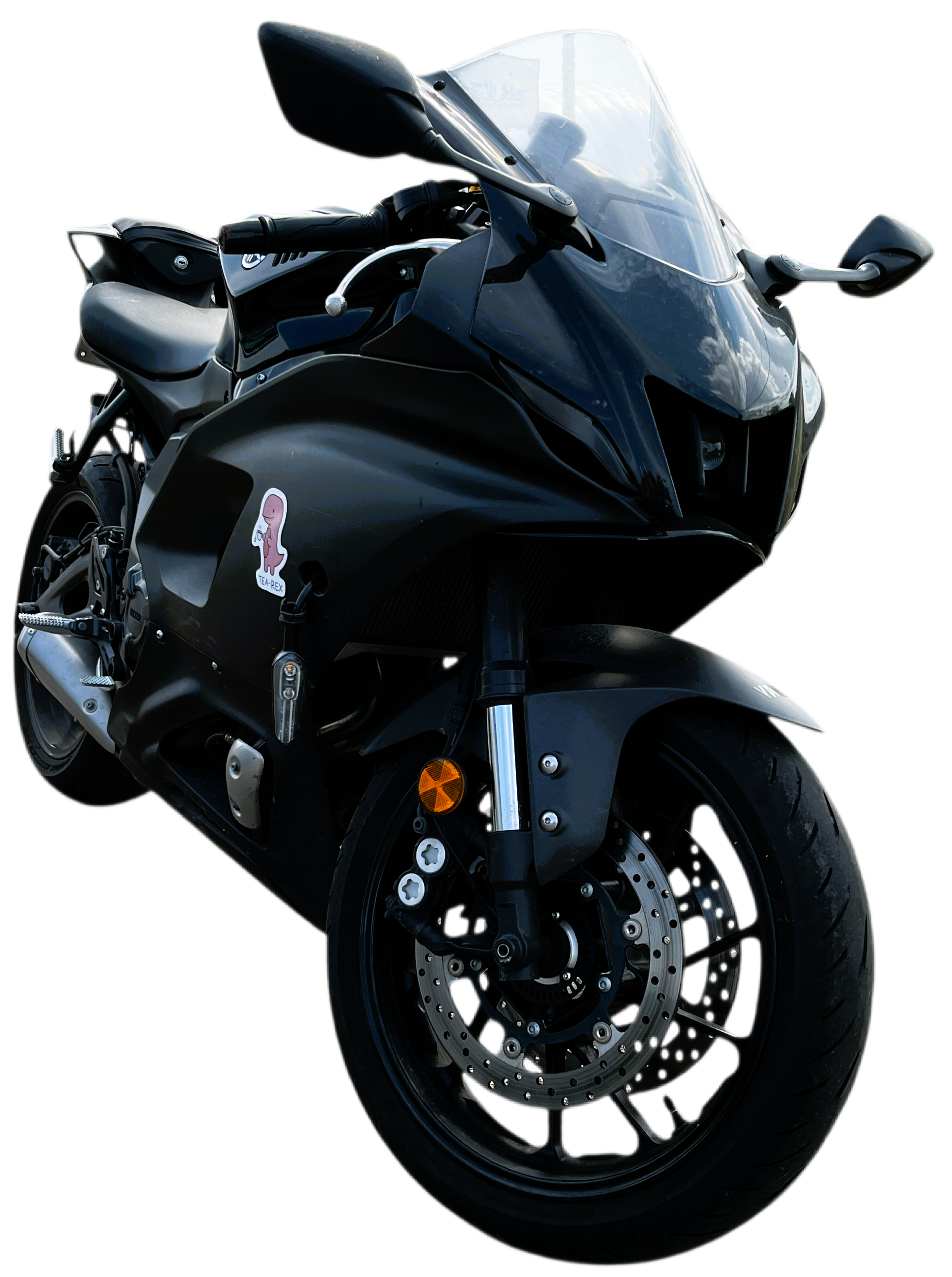 front of motorcycle